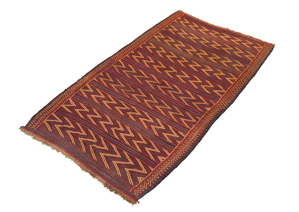 7'x13' Tribal Kilim | Uzbek Kilim | Wool Handwoven Rug