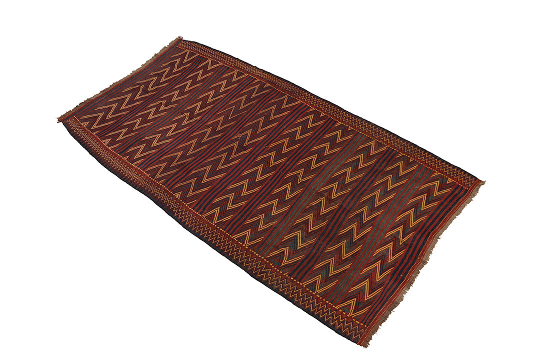 7'x13' Tribal Kilim | Uzbek Kilim | Wool Handwoven Rug