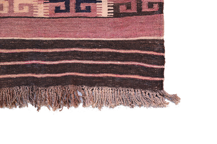 7'x13' Vintage Afghan Kilim | Geometric | Tribal | Afghan Maimana Kilim Rug