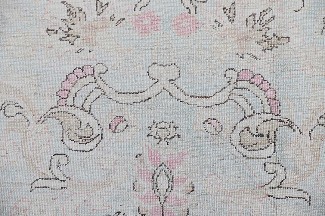 7'x17' Ariana Caucasian Blue–Beige–Pink Long Rug