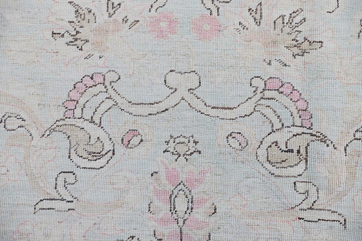 7'x17' Ariana Caucasian Blue–Beige–Pink Long Rug