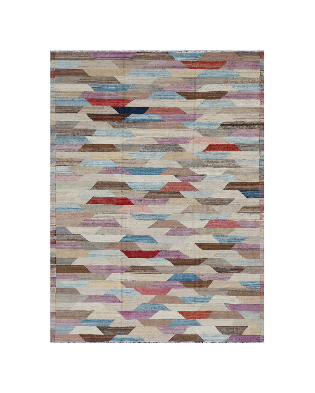 7'x8' Wool Kilim Rug | Handwoven Area Rug | Multicolor Kilim