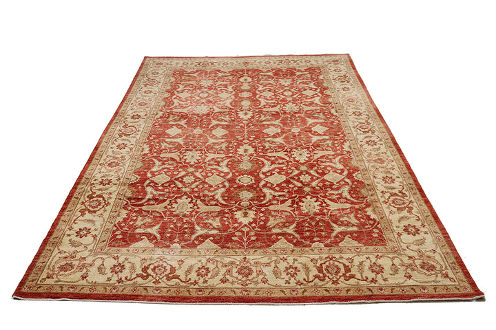 10'x15' Hand-Knotted Rug | Reds & Golds | Persian Floral Design