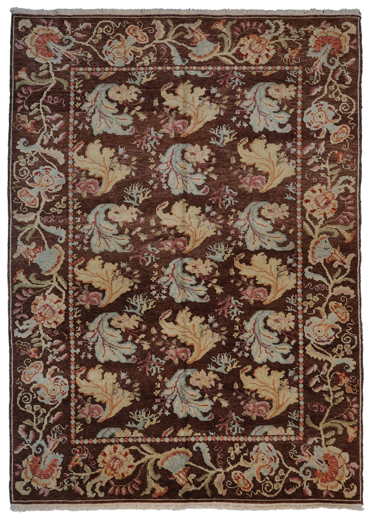 6'x9' Hand Knotted Wool Ariana Bessarabian Design Rug