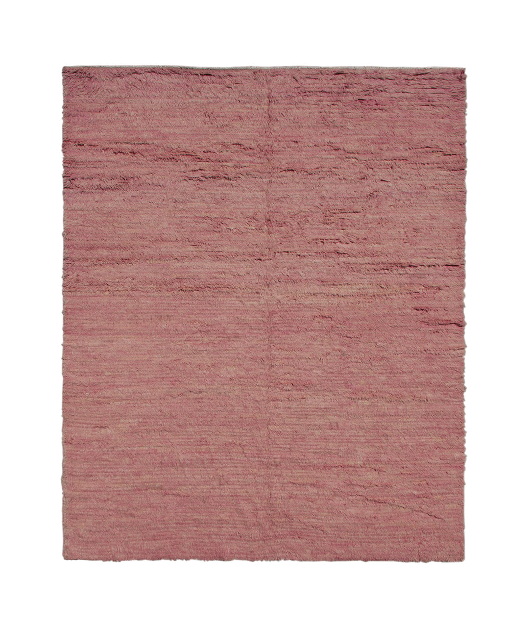 Pink textured rug on a white background