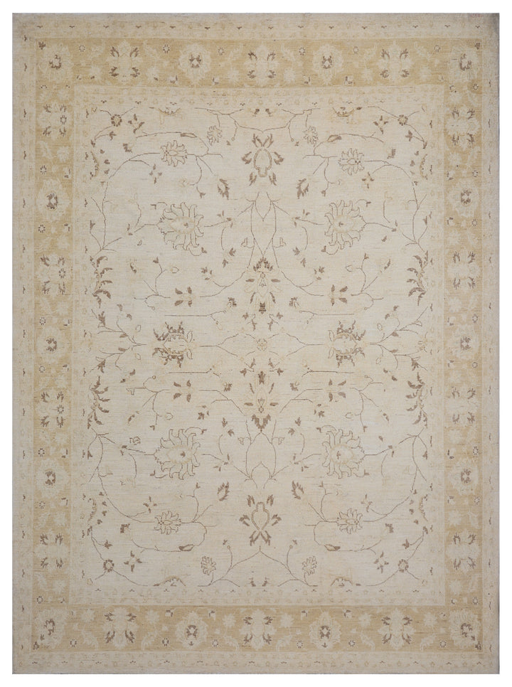 8'x10' Afghan Hand-Knotted Ziegler Rug | Traditional | Organic Wool