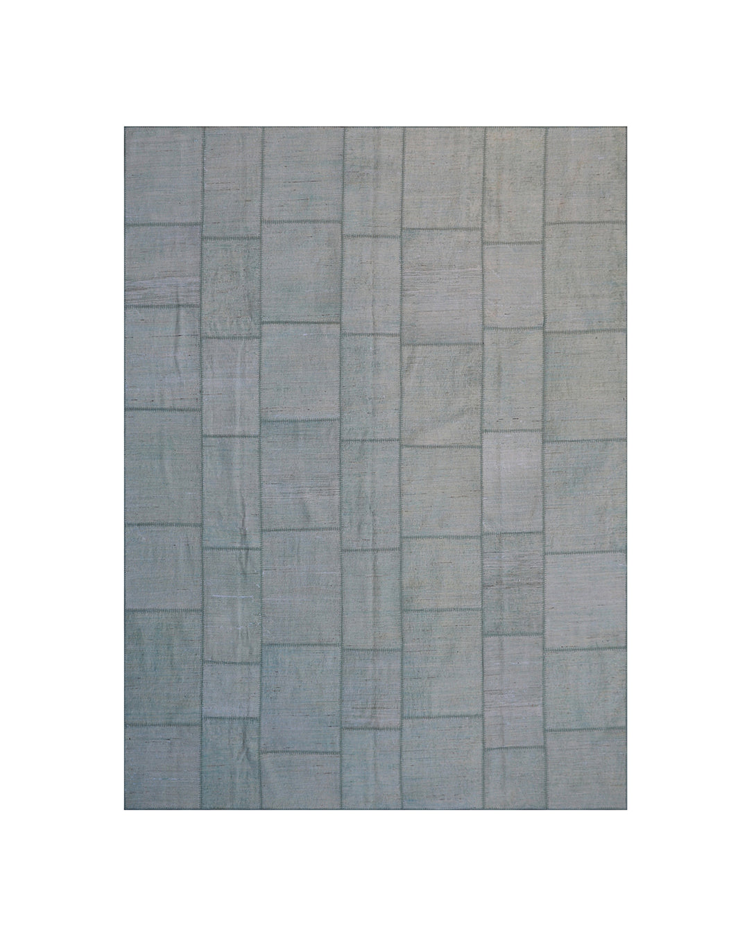 8'x10' Gray Ariana Patchwork Decorative Rug | Hand-Knotted Wool Area Rug