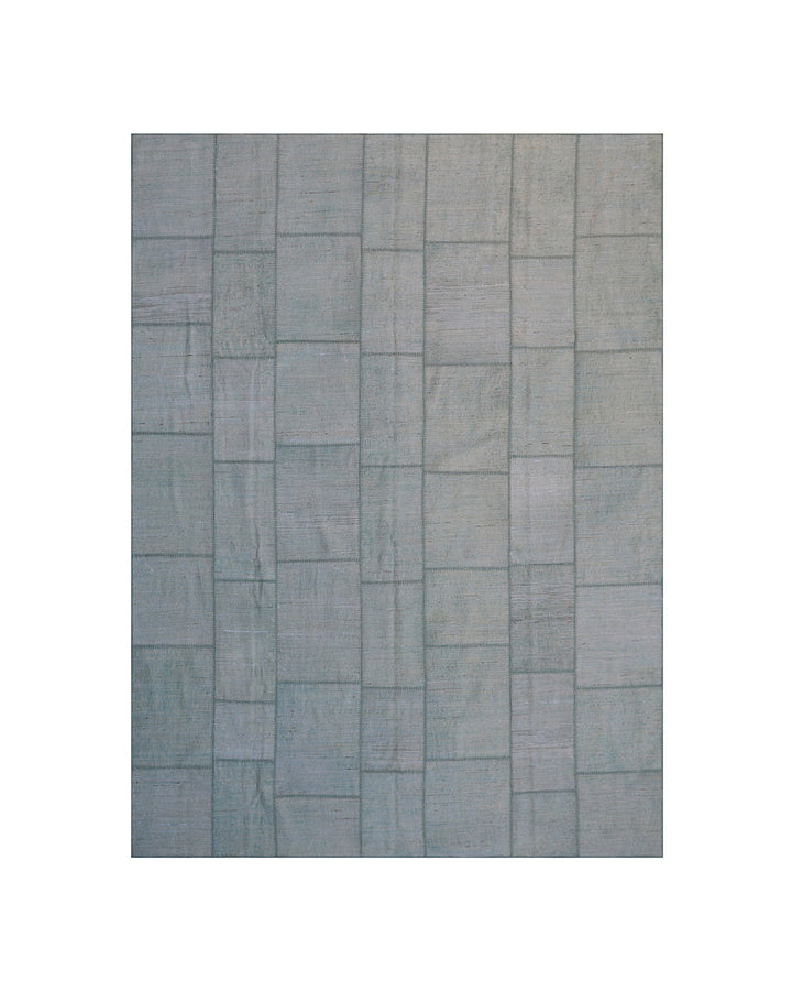 8'x10' Gray Ariana Patchwork Decorative Rug | Hand-Knotted Wool Area Rug