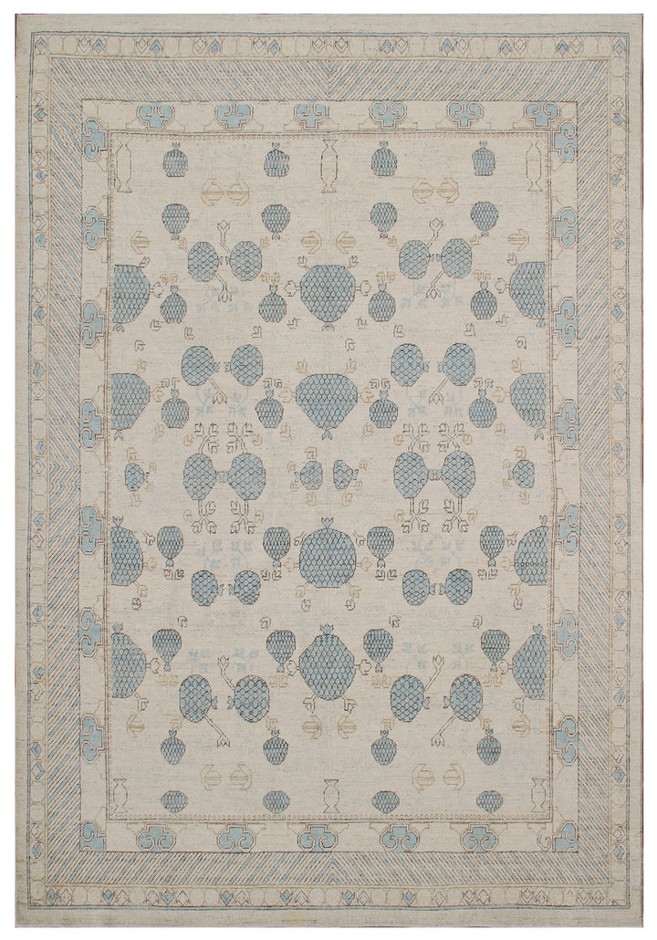 8'x10' Hand-Knotted Afghan Rug | Samarkand | Earth Tones