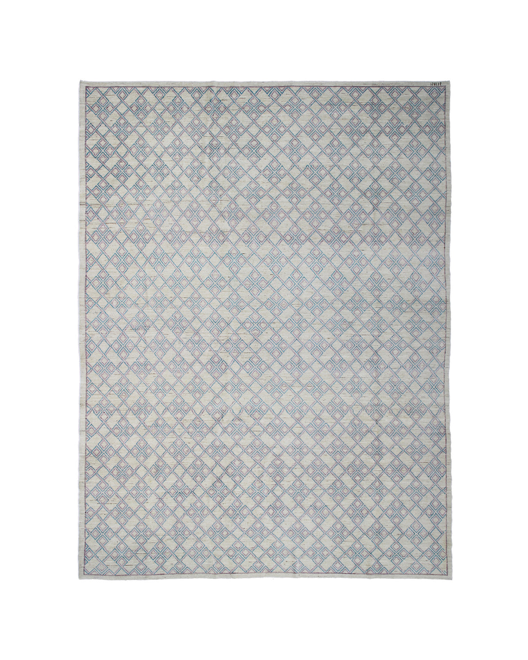 8'x10' Hand-Knotted Afghan Tile Modern Rug | Organic Wool