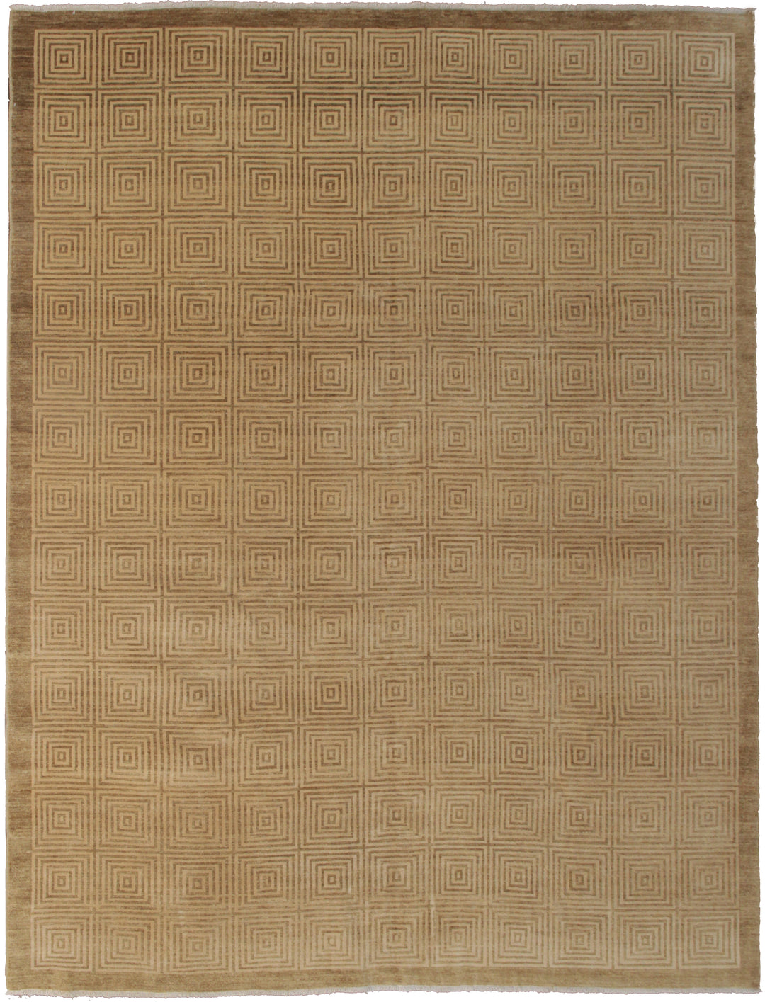 8'x10' Hand-Knotted Geometric Rug | Organic Wool | Modern Rug