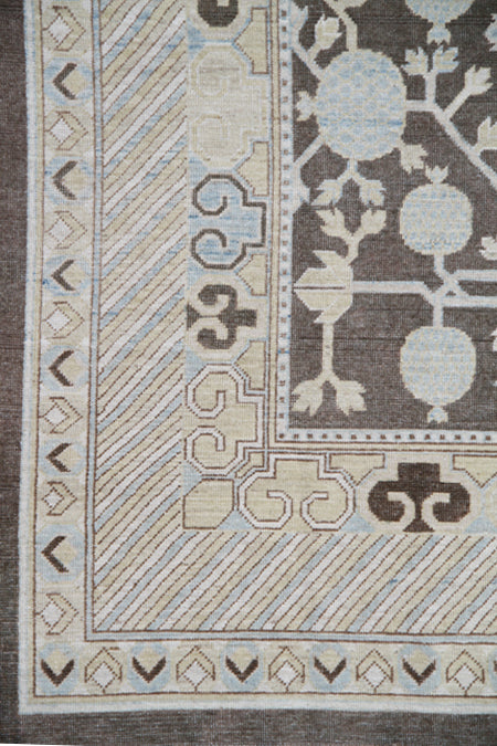 8'x10' hand-knotted Rug | Samarkand Pomegranate Design Rug