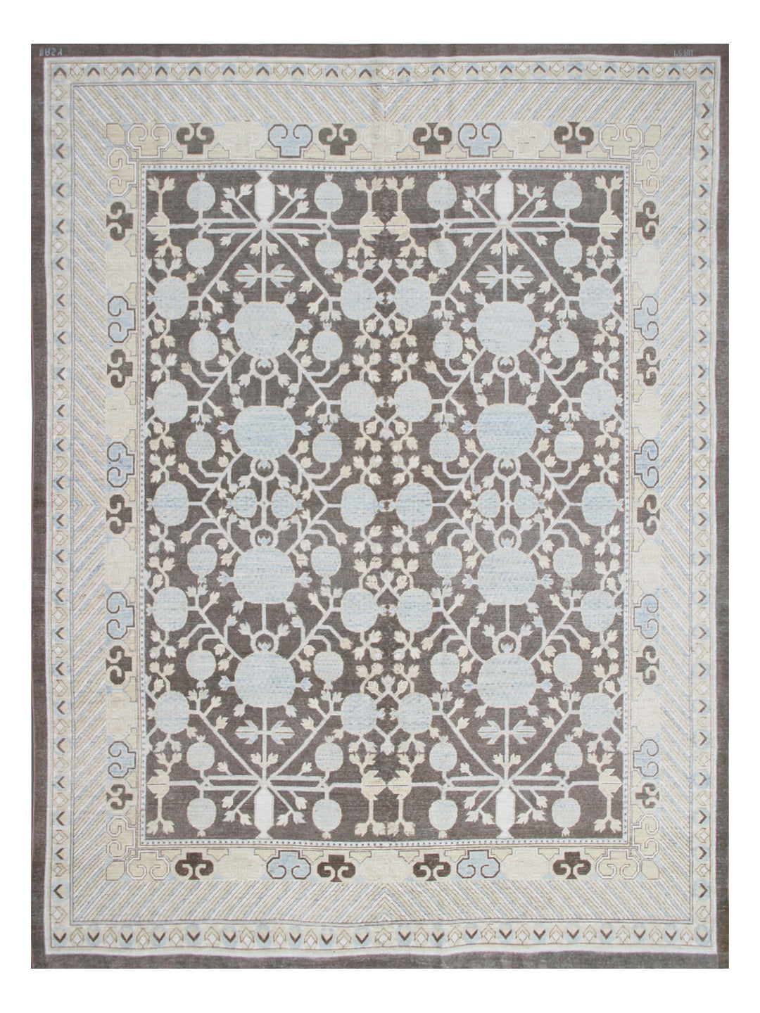 8'x10' hand-knotted Rug | Samarkand Pomegranate Design Rug