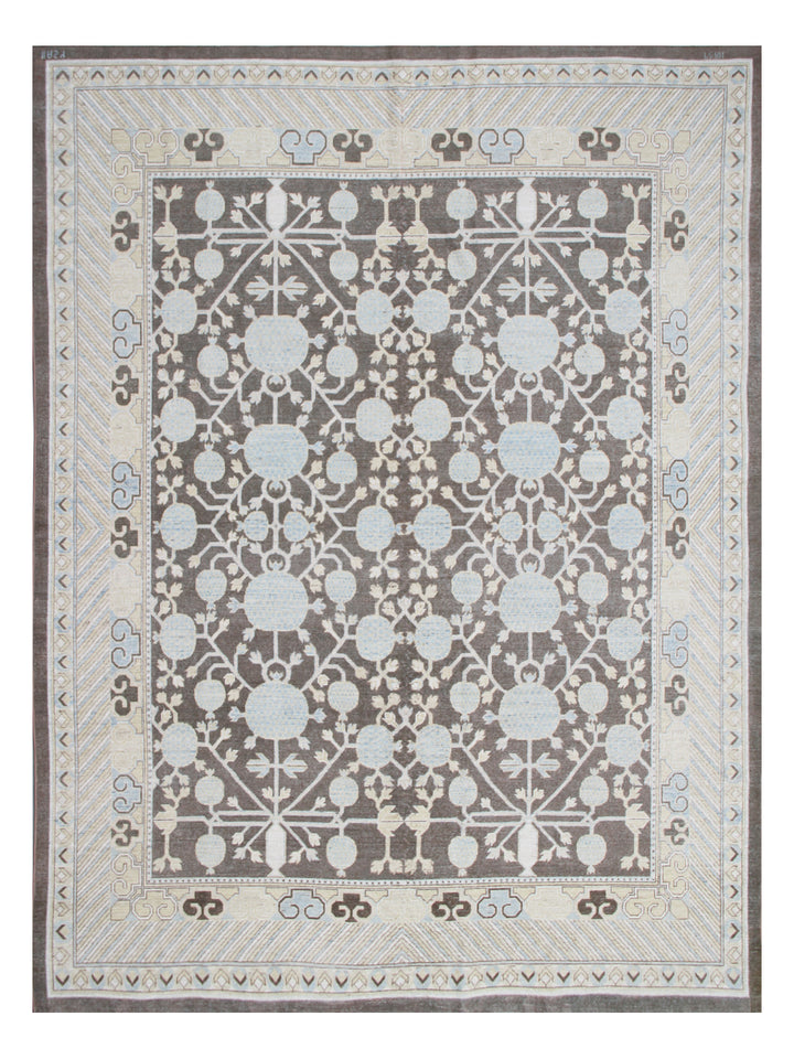 8'x10' hand-knotted Rug | Samarkand Pomegranate Design Rug