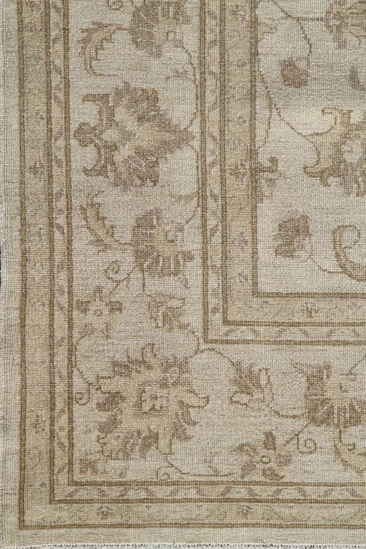 8'x10' Luxury Afghan Hand-Knotted Rug | Faded Tabriz Design in Organic Wool