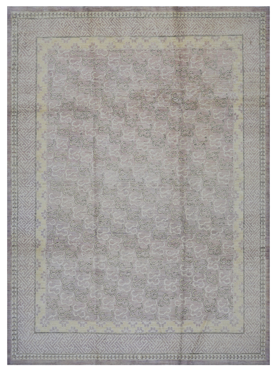 8'x10' Oriental Rug | Pale Purple | Ariana Transitional Collection | Organic Wool