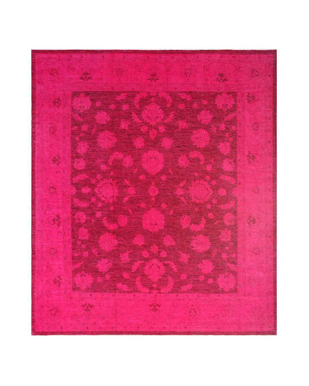 8'x10' Pink Agra Design Ariana Over-dye Area Rug