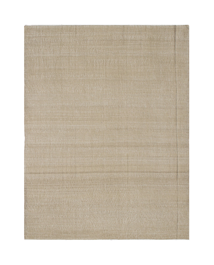 Beige woven rug on a white background
