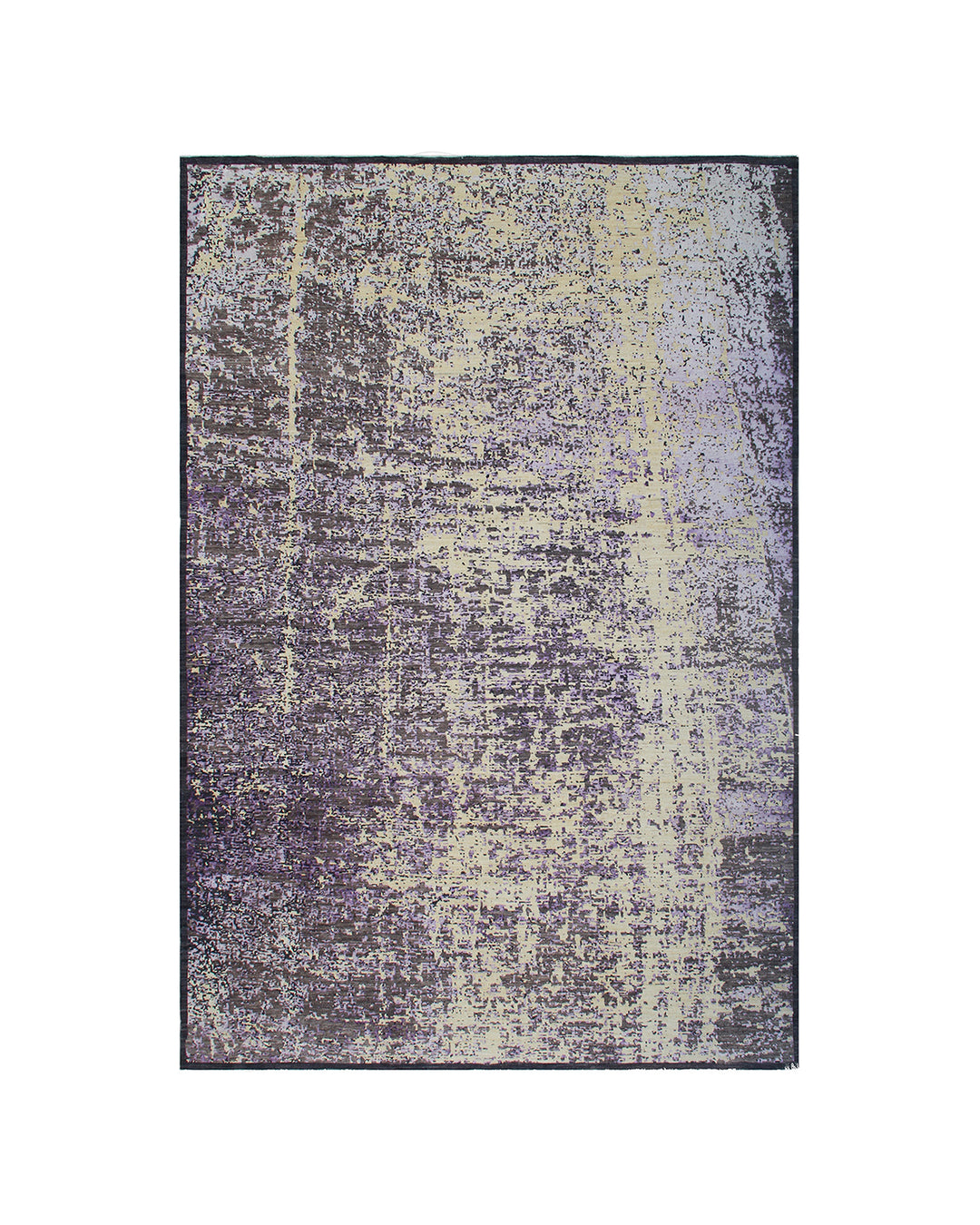 8'x11' Afghan Hand-Knotted Abstract Modern Rug | Purple | Organic Wool