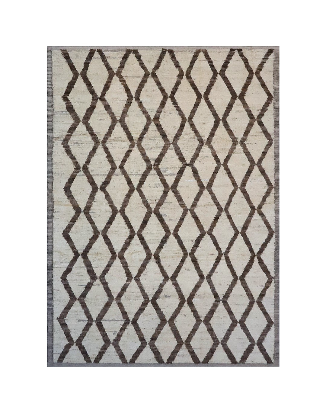 Rug with geometric pattern on a white background