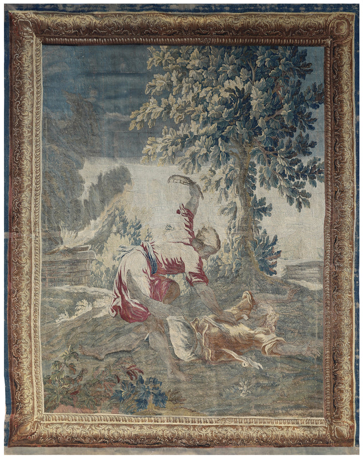 8'x11' Antique Biblical European Tapestry