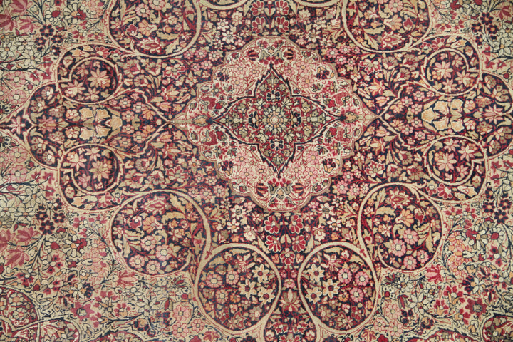 8'x11' Antique Persian Rug | 19th C. Kermanshah Rug