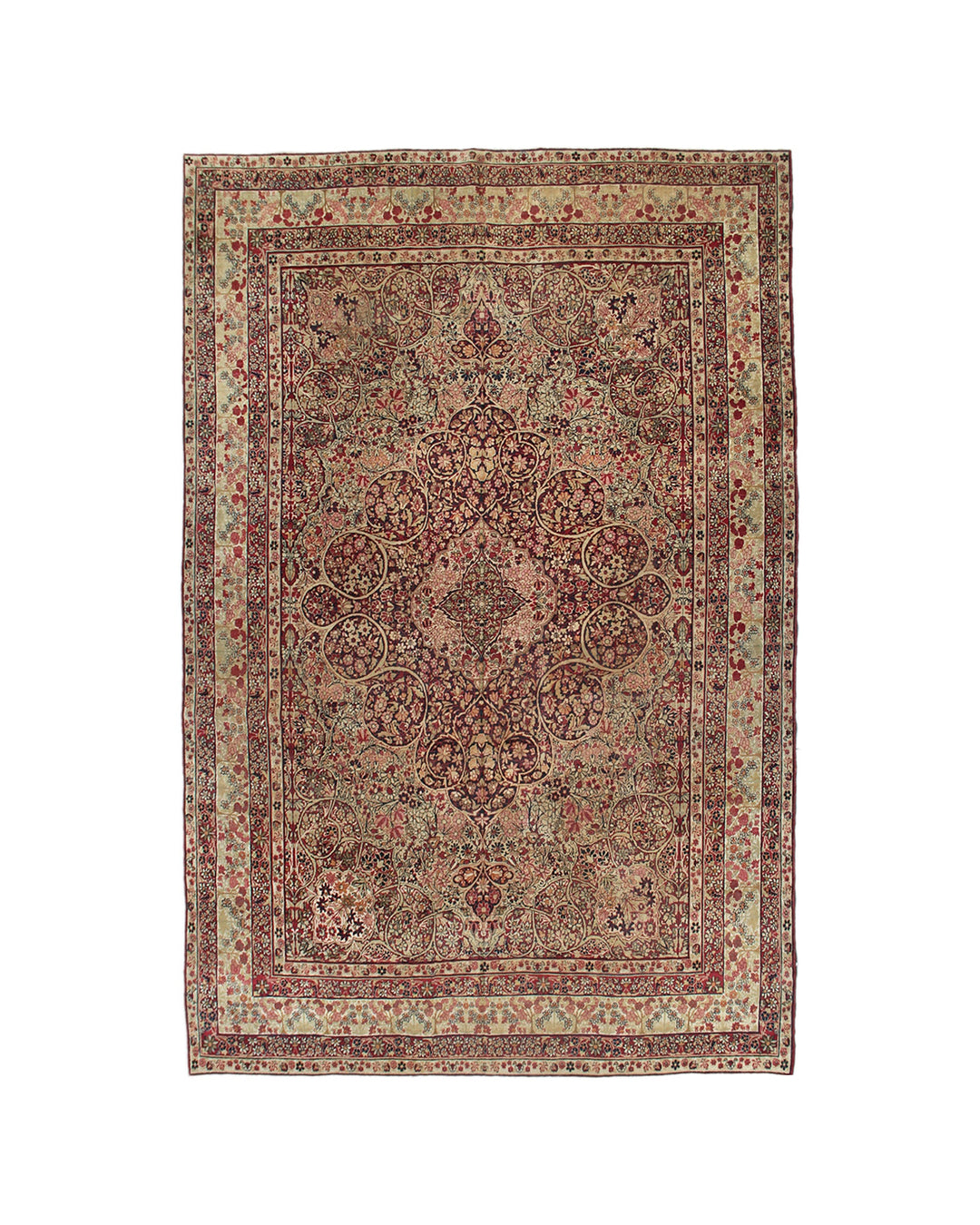 8'x11' Antique Persian Rug | 19th C. Kermanshah Rug