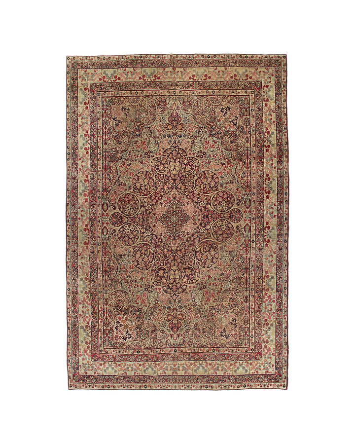 8'x11' Antique Persian Rug | 19th C. Kermanshah Rug
