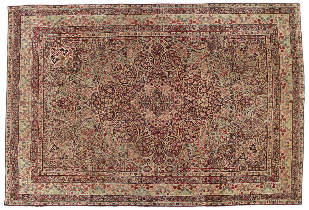 8'x11' Antique Persian Rug | 19th C. Kermanshah Rug