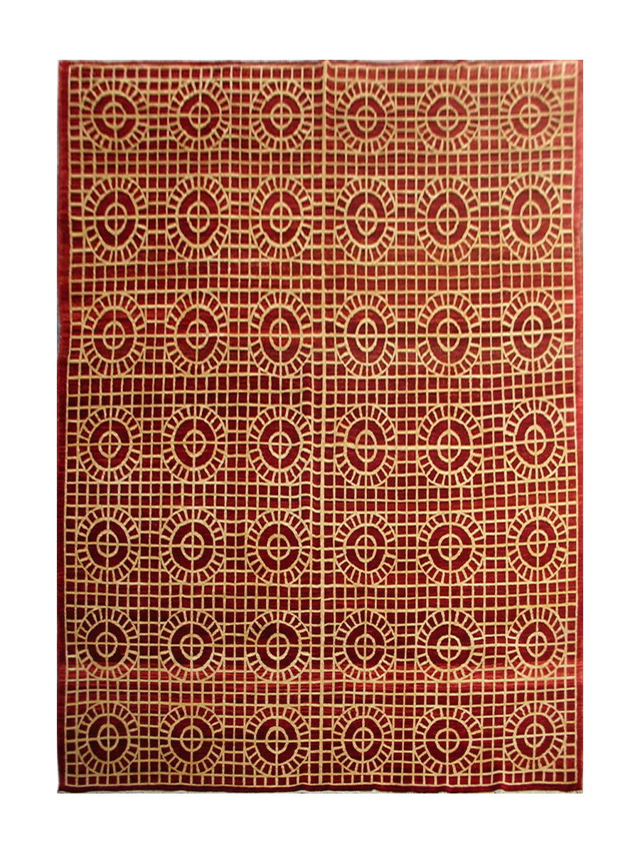 8'x11' Ariana Modern Geometric Rug | Hand-Knotted Wool Rugs