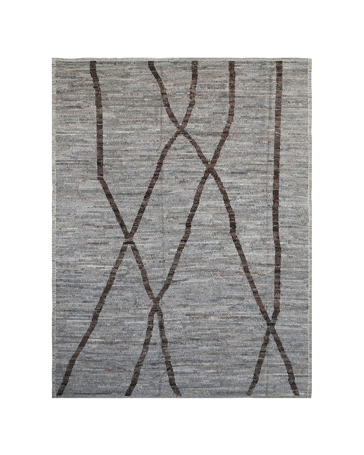 8'x11' Ariana Moroccan Style Camel Brown Barchi Rug