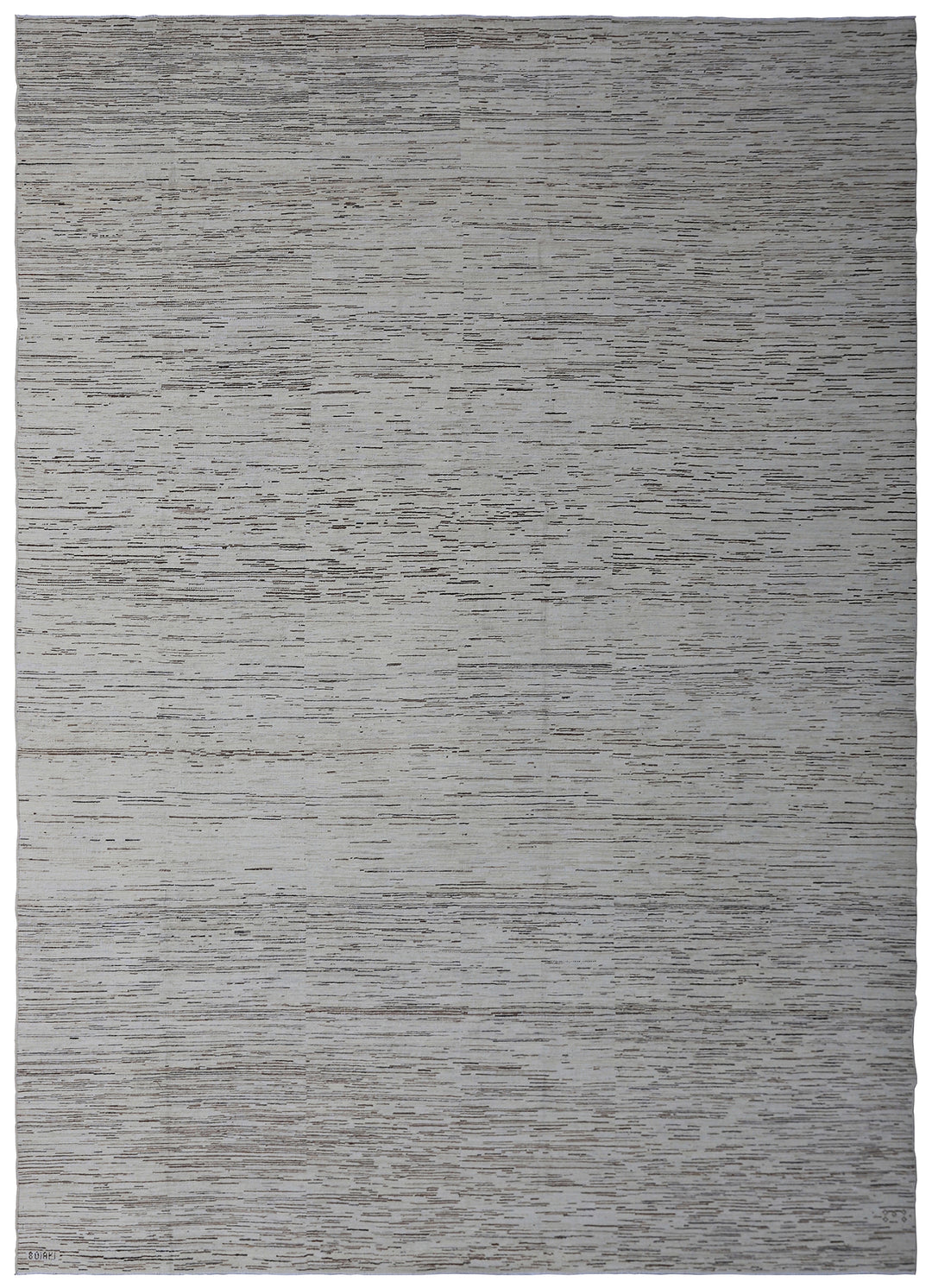 8'x11' Hand-Knotted Geometric Stria Rug | Ariana Modern Collection | Organic Wool