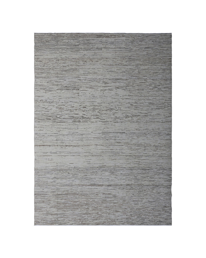 8'x10' Hand-Knotted Geometric Stria Rug | Ariana Modern Collection | Organic Wool