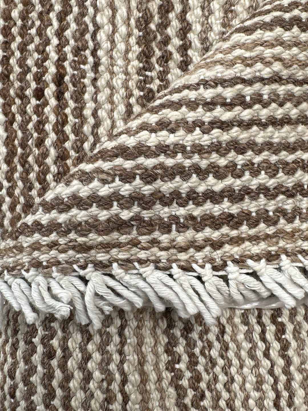 8x11 Earthtone Striped Wool Kilim Rug | Ariana Rugs West Hollywood