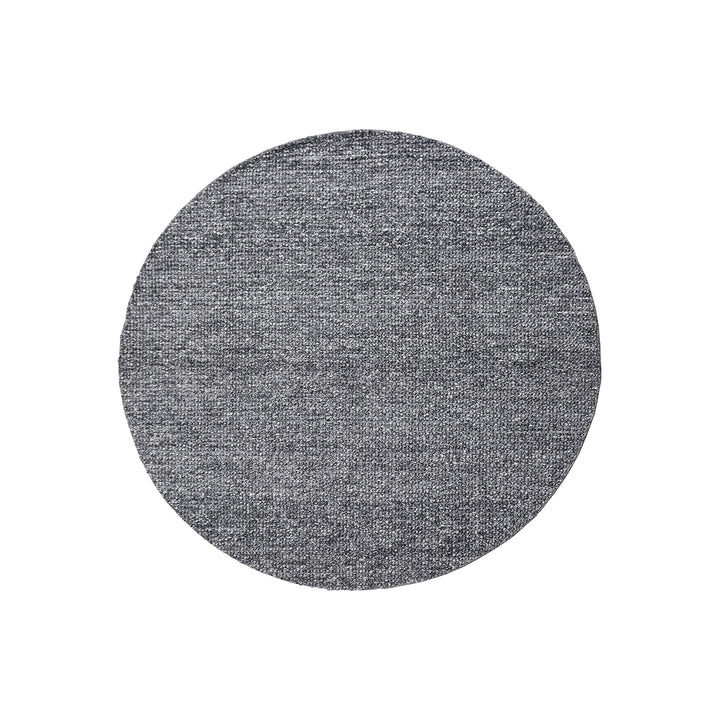 8'x8' Round Rug | Ariana Modern Grey Hand Woven Loop Round Rug