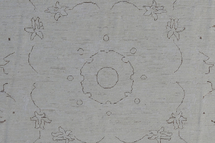 8'x8' Ariana Transitional Circular Earth Tone Color Wool Round Rug