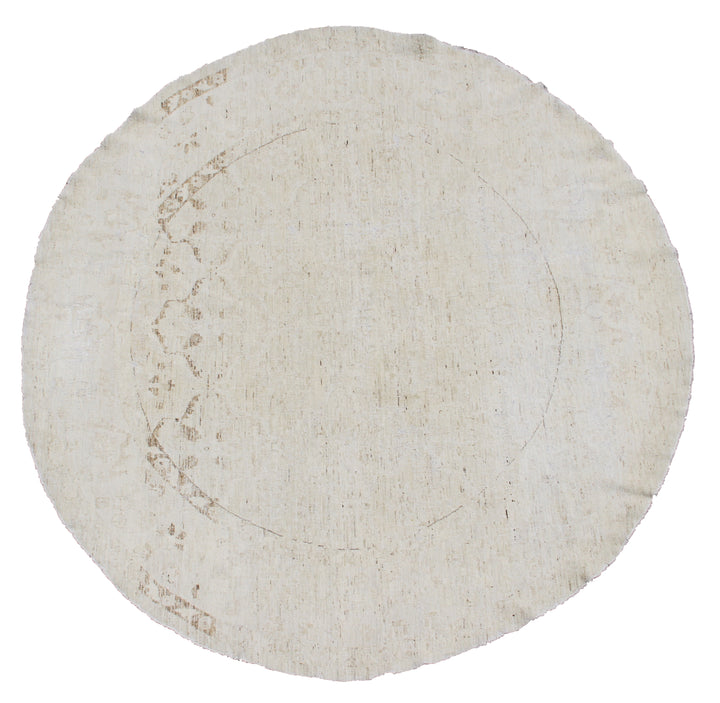 8'x8' Round Rug | Persian Rug |  Vintage washed out Rug