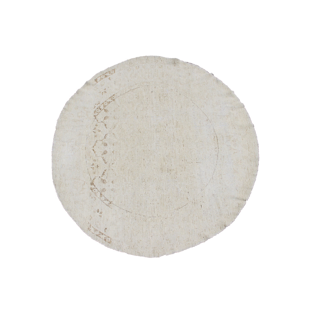 8'x8' Round Rug | Persian Rug |  Vintage washed out Rug