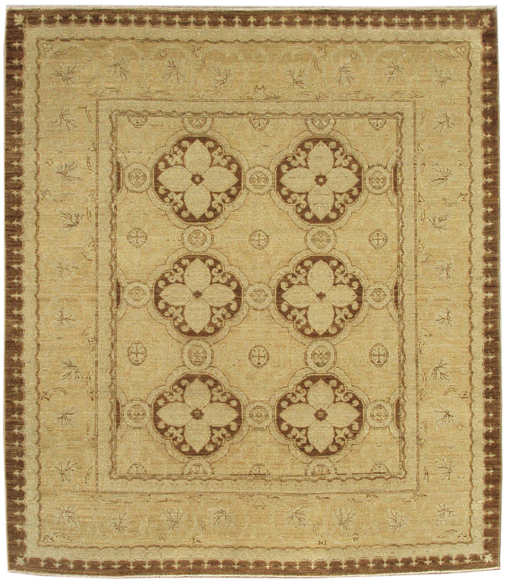 6'x9' Ariana Traditional Brown Ivory European Design Medium Size Area Rug
