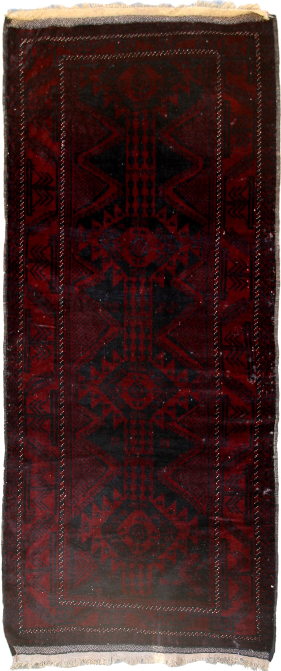 4x8 Vintage Afghan Baluch Rug