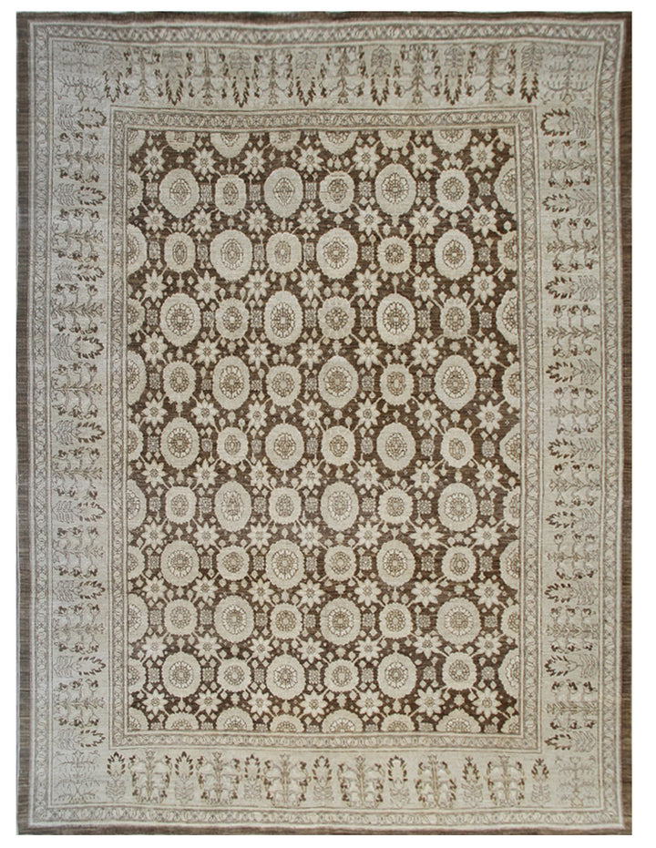 11'x9' Ariana Traditional Tabriz Design Handmade Rug
