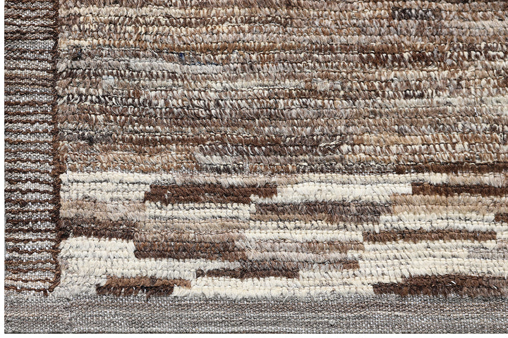 9'x10' Moroccan Style| Grey Brown| Barchi Area Rug
