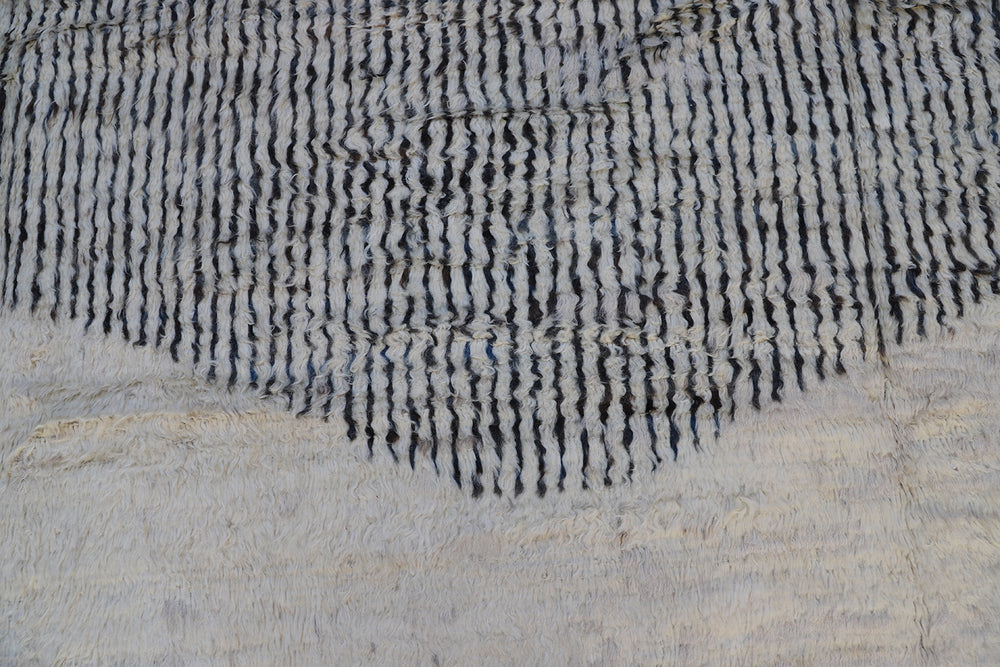 9'x10' Moroccan Style| Ivory & Brown| Barchi Wool Area Rug