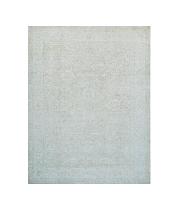 9'x11' Hand-Knotted Afghan Rug | Classic Persian Design | Organic Wool | Vintage