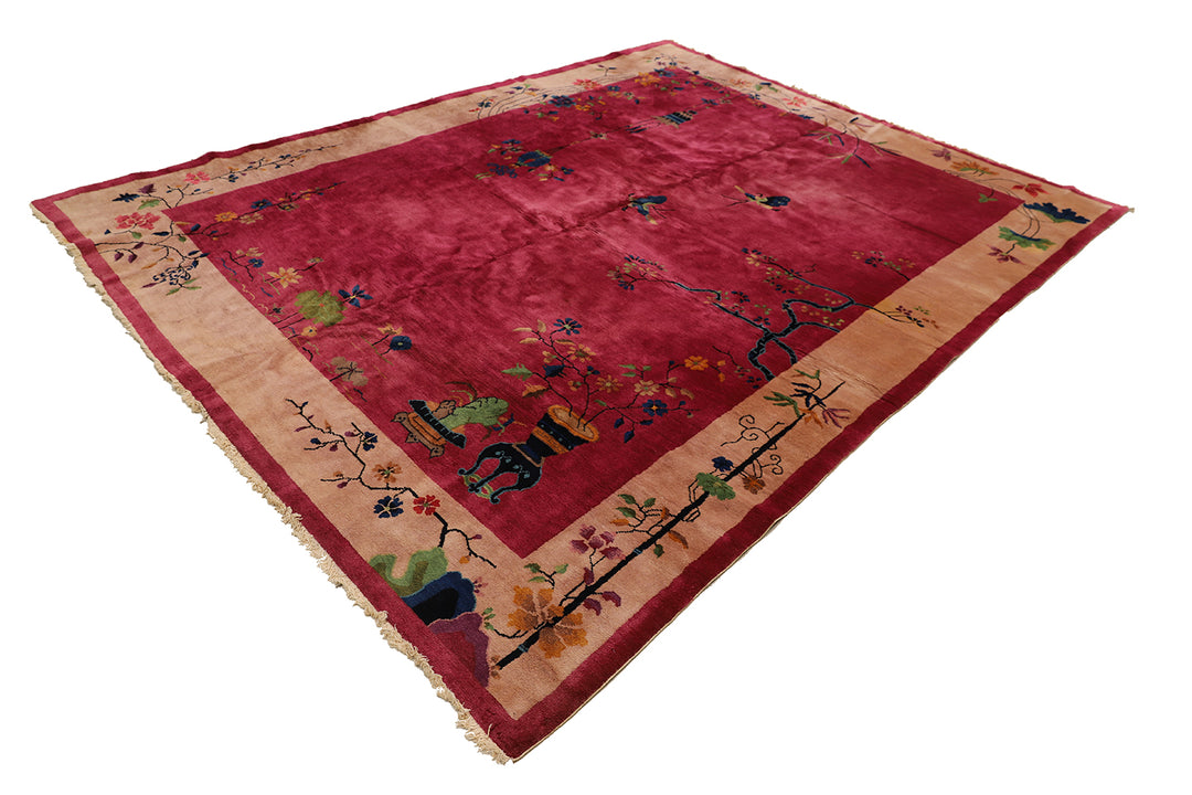9'x11' Vintage Chinese Art Deco | Nicols Deco Wool Rug