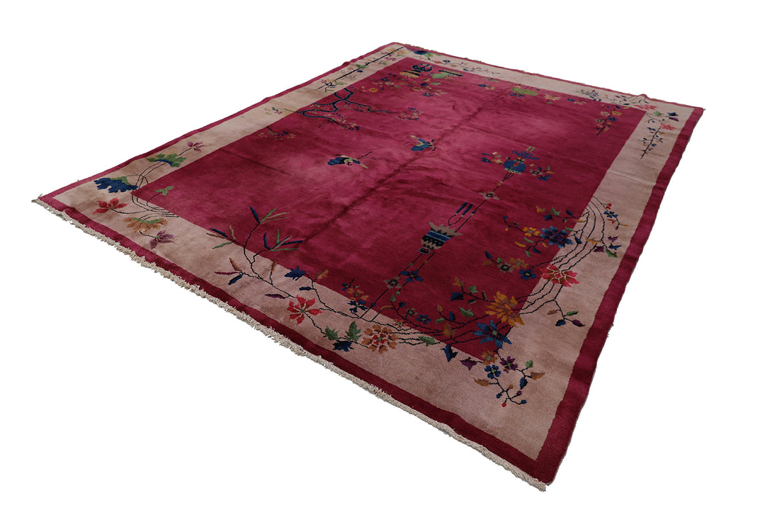9'x11' Vintage Chinese Art Deco | Nicols Deco Wool Rug