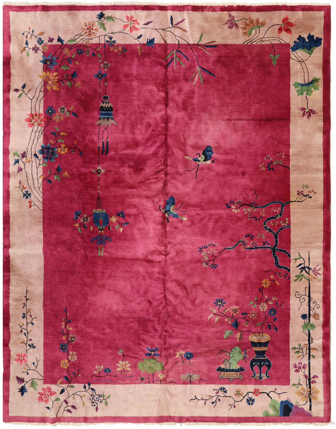9'x11' Vintage Chinese Art Deco | Nicols Deco Wool Rug