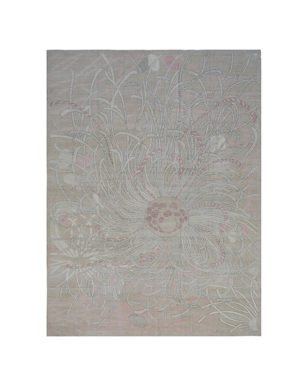 Hand-Knotted Father Star Fish Ariana Modern Rug - 8'6" x 11'