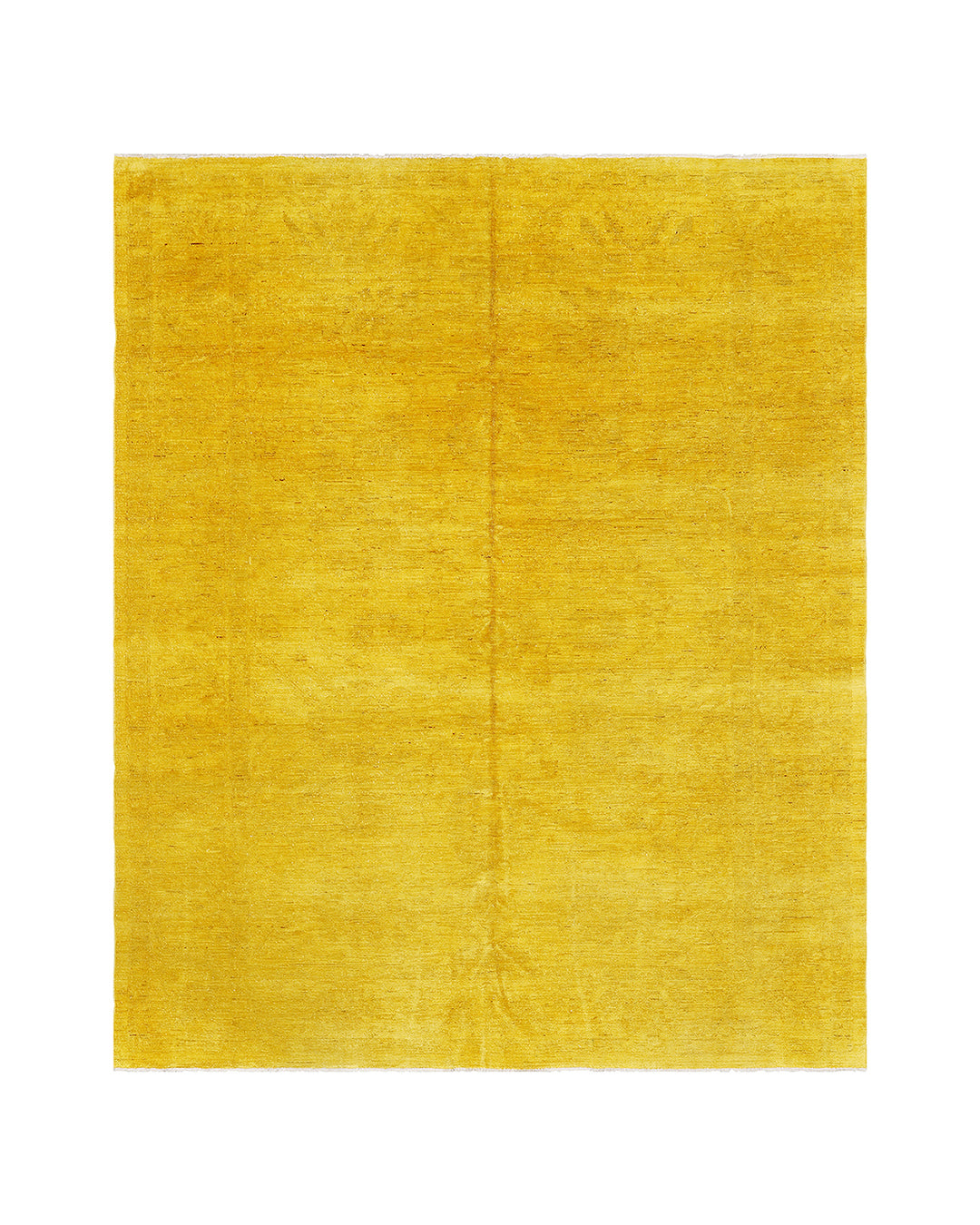 9'x11' Yellow Wool Rug | Persian Design | Overdye Rug