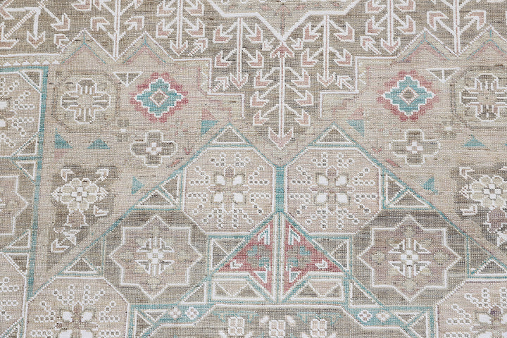 9’x12’ Ariana Mamluk Hand-Knotted Wool Rug – Blue, Ivory &amp; Beige.